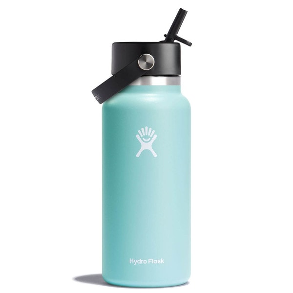 Hydro Flask 32oz wide mouth dew bottle with straw lid